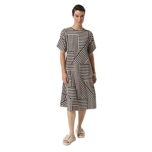 Marco Polo Spliced Stripe Dress
